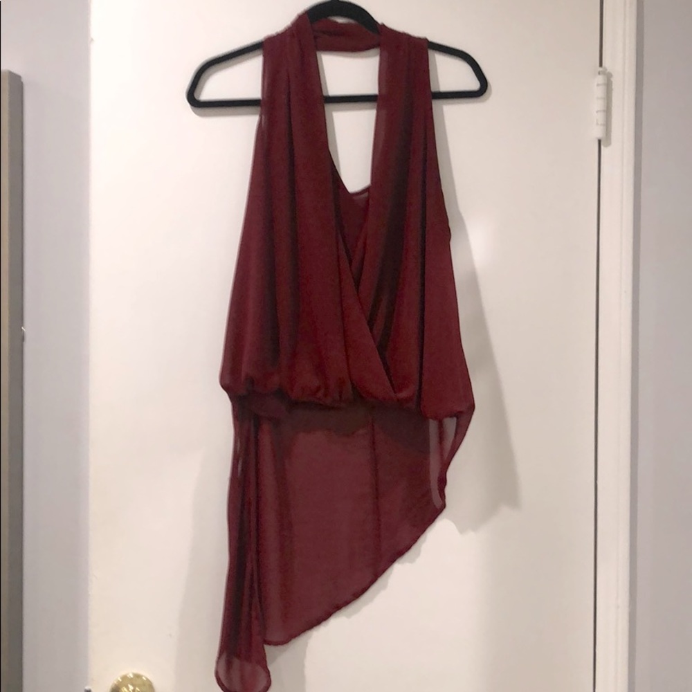 June & Hudson Red Blouse